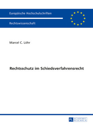 cover image of Rechtsschutz im Schiedsverfahrensrecht
